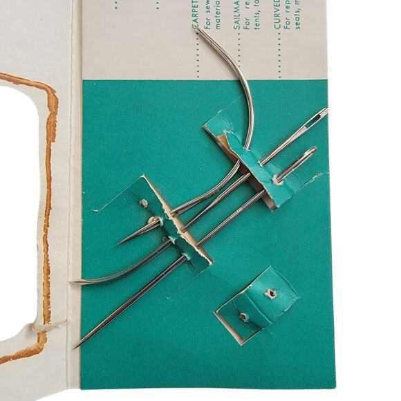 VTG 50s Singer Hand Sewing Needles Curved Straight‎ Special Household Needs - Picture 5 of 5